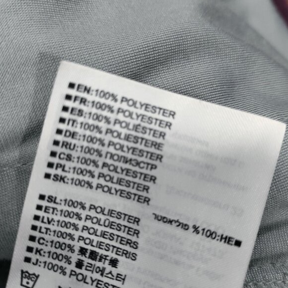 Burton Gray Fleece Pullover Colorful Button Placket Sherpa Jacket Men's Large - Picture 9 of 15